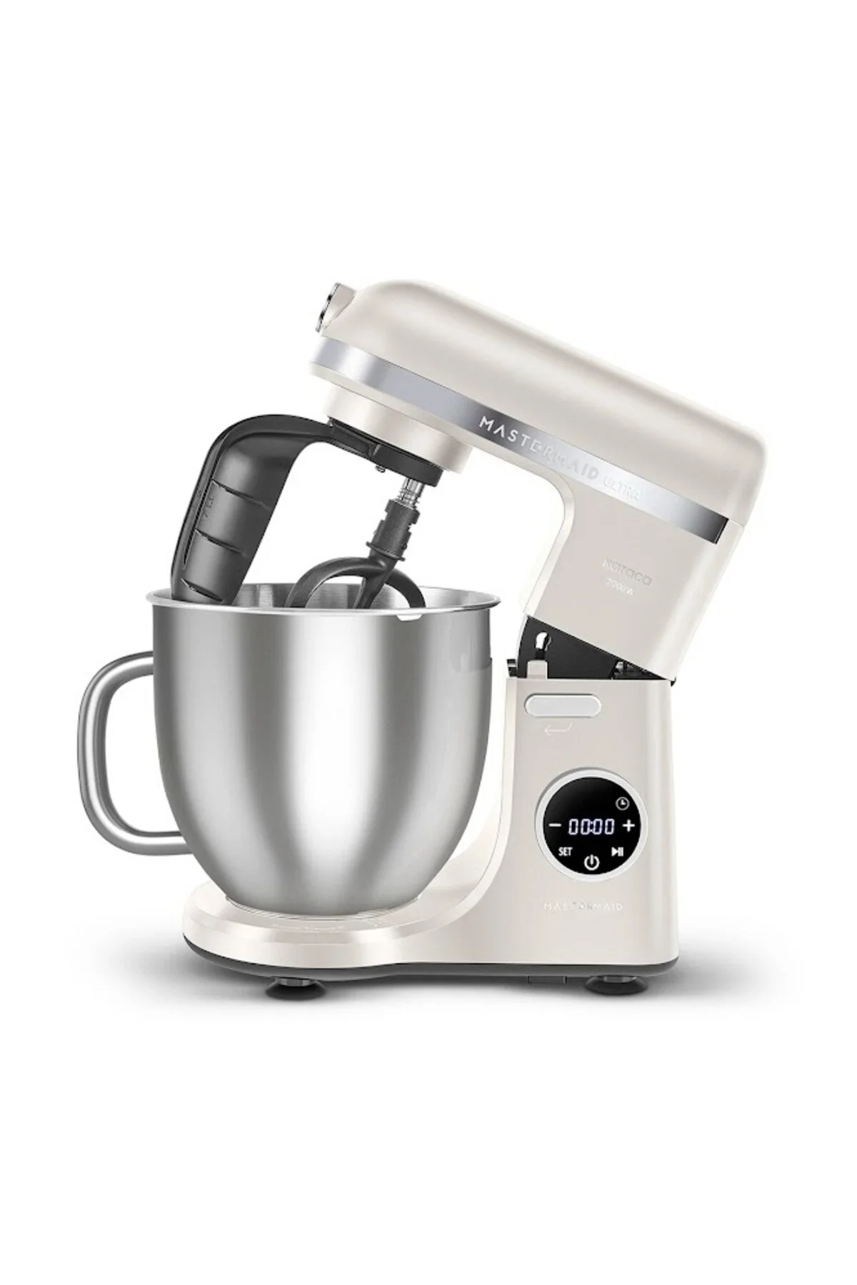 Karaca Mastermaid Chef Ultra D2000W Dijital Ekranlı Hamur Yoğurma Makinesi Galaxy Grey 7L