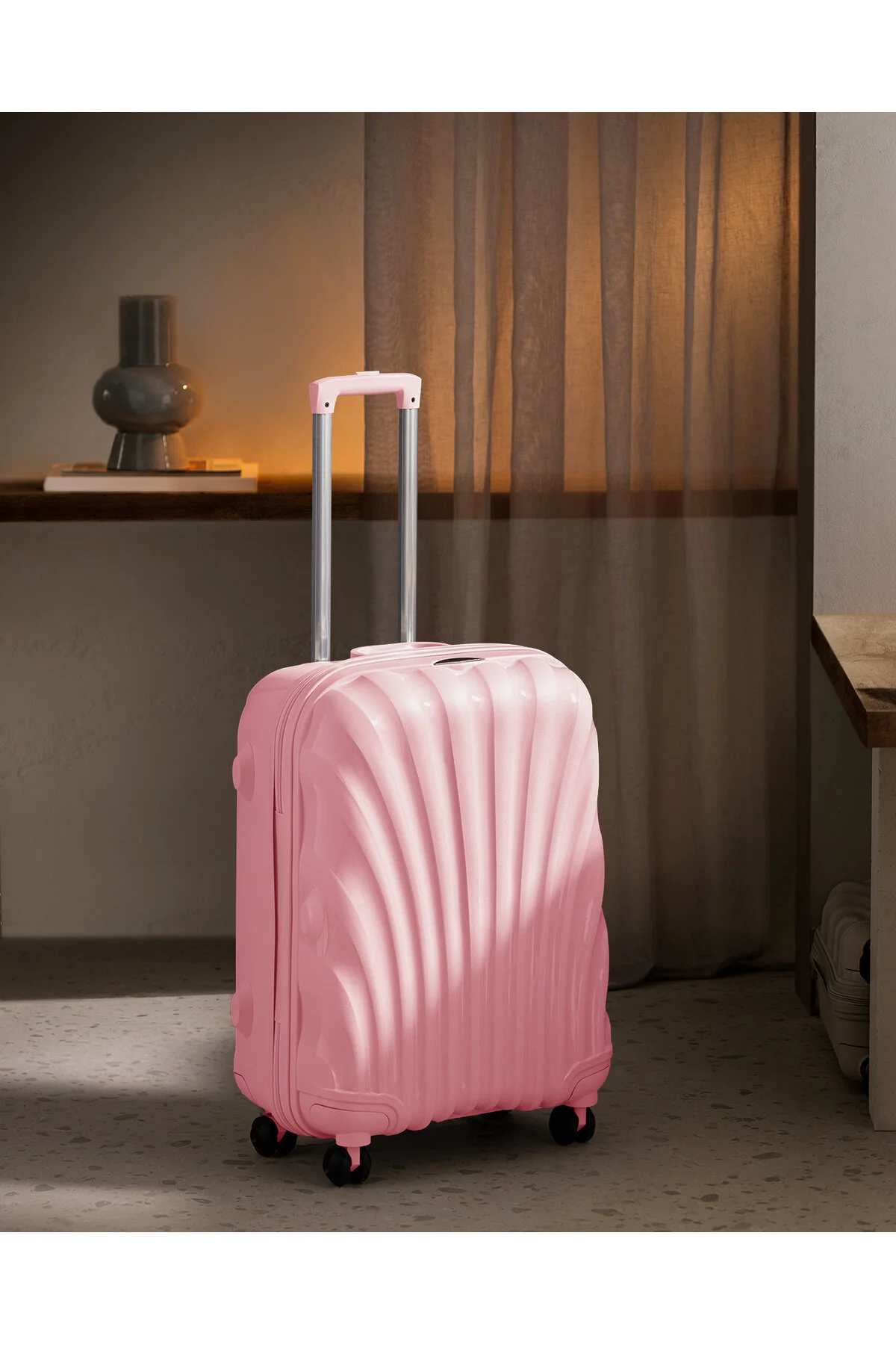 Madame Coco Huitre Valiz/Bavul - Lacivert - Orta Boy