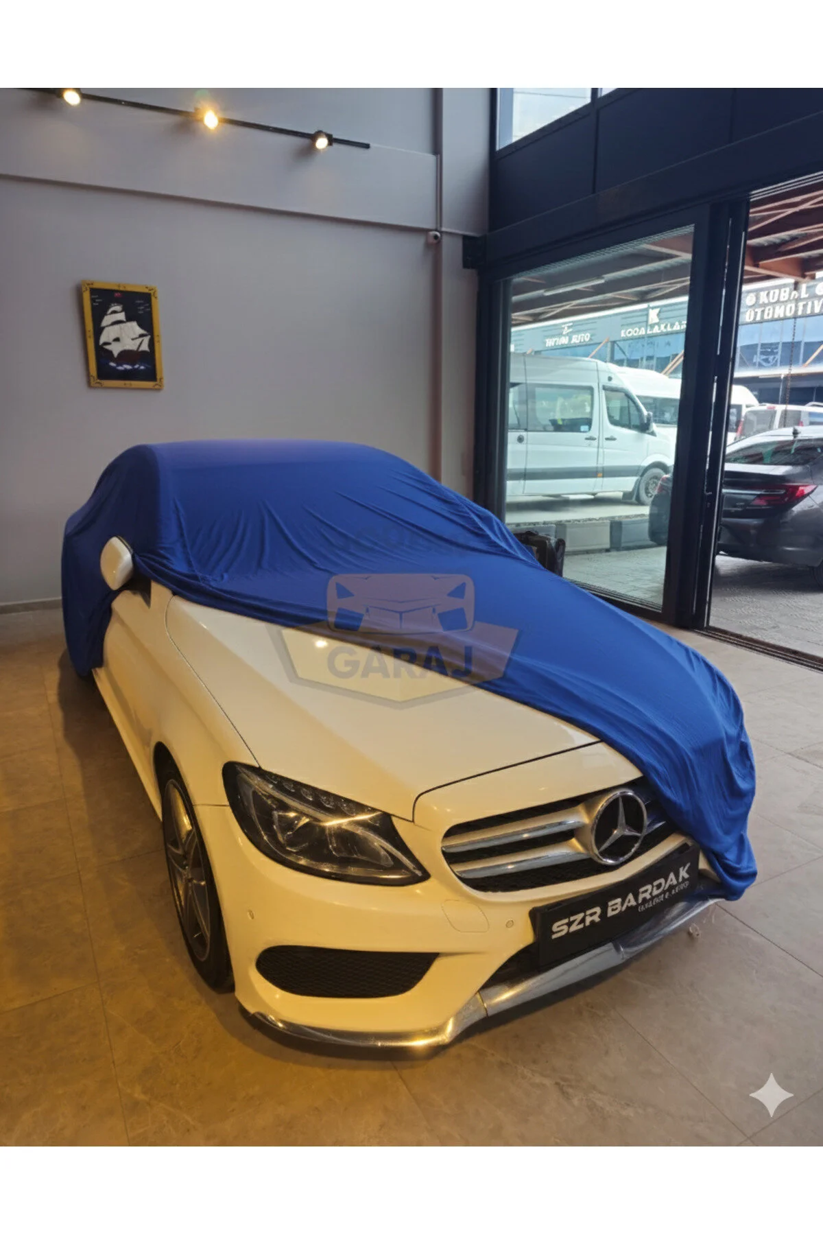 Modern Garaj Kumaş Araç Brandası-Mercedes E180 E220, S500 BMW G40,G60 AUDİ A6,A7,A8 VOLVO S90