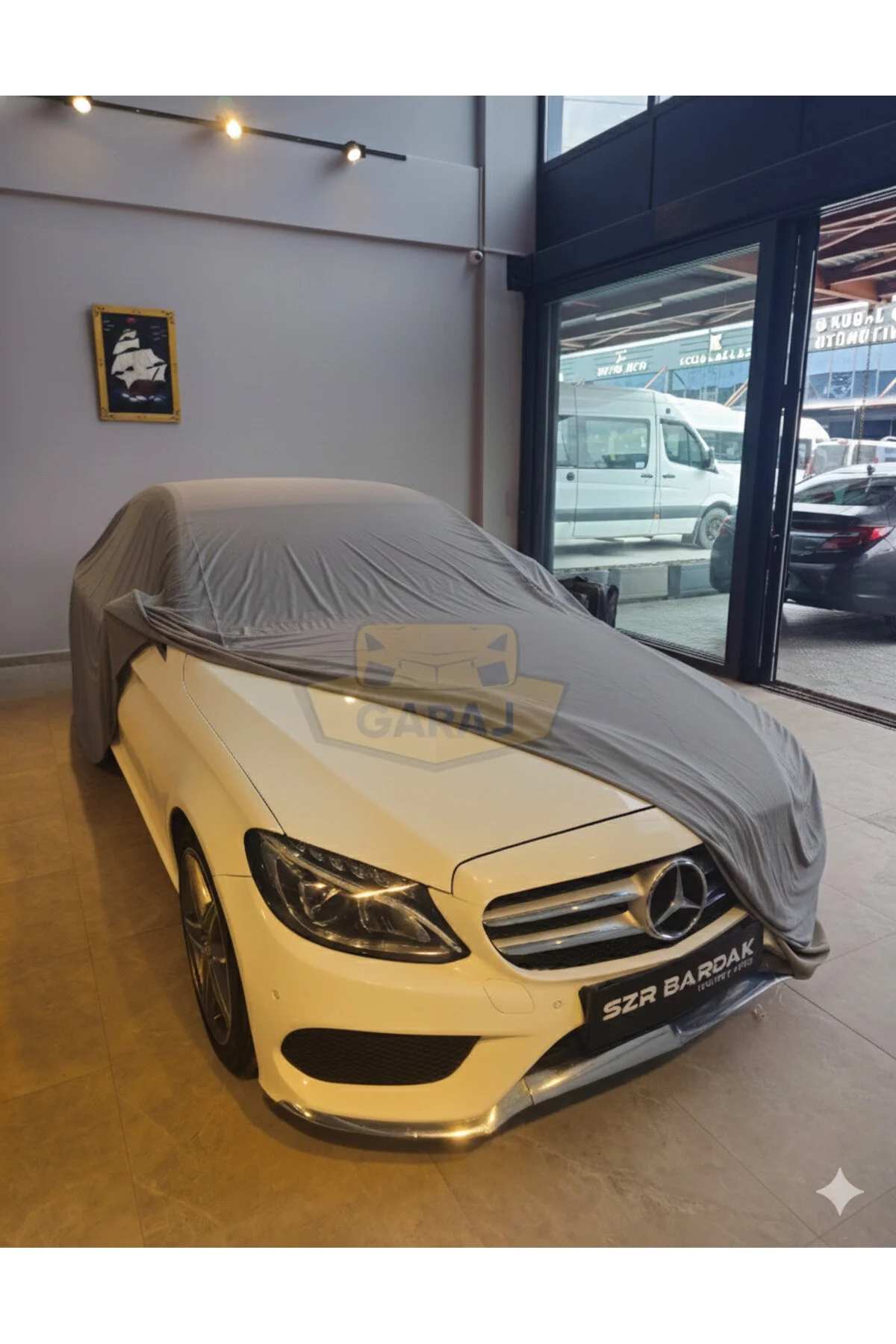 Modern Garaj Kumaş Araç Brandası-Mercedes E180 E220, S500 BMW G40,G60 AUDİ A6,A7,A8 VOLVO S90