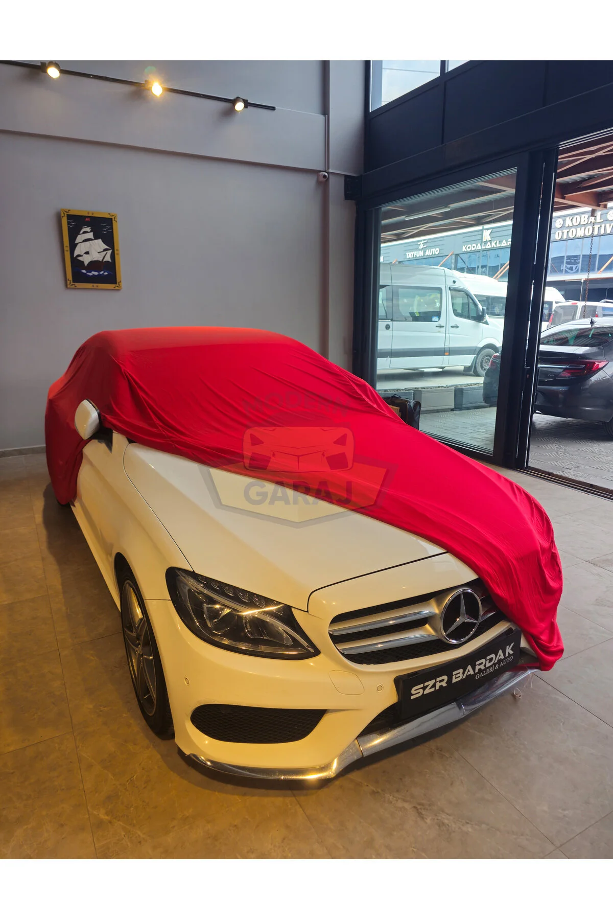 Modern Garaj Kumaş Araç Brandası-Mercedes E180 E220, S500 BMW G40,G60 AUDİ A6,A7,A8 VOLVO S90