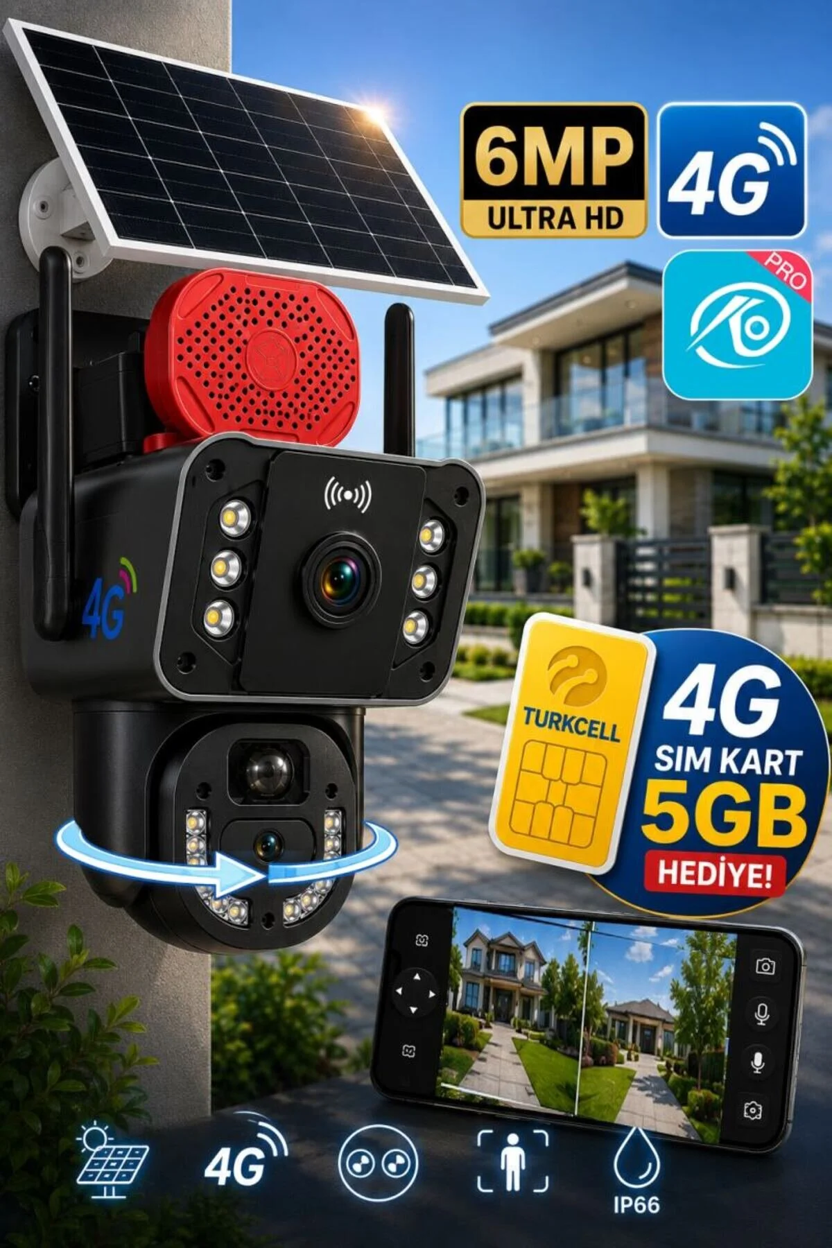 O-KAM 4G SOLAR OKAM-3815 PTZ KAMERA