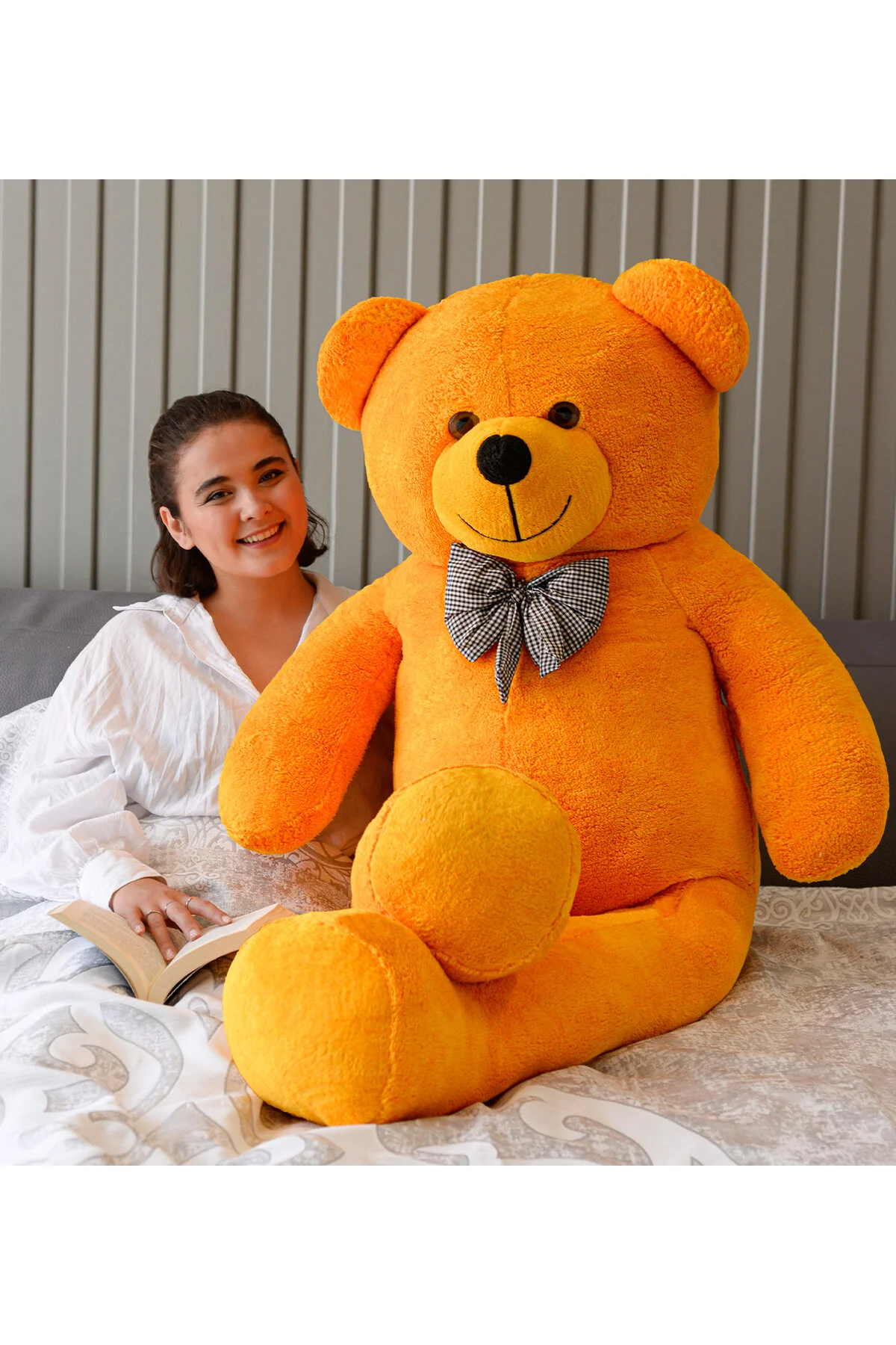 Pandamkee Özgüneroyuncak. Dev Büyük Peluş Ayıcık 170 cm Hediyelik Ayı (%100 YERLİ) Pembe