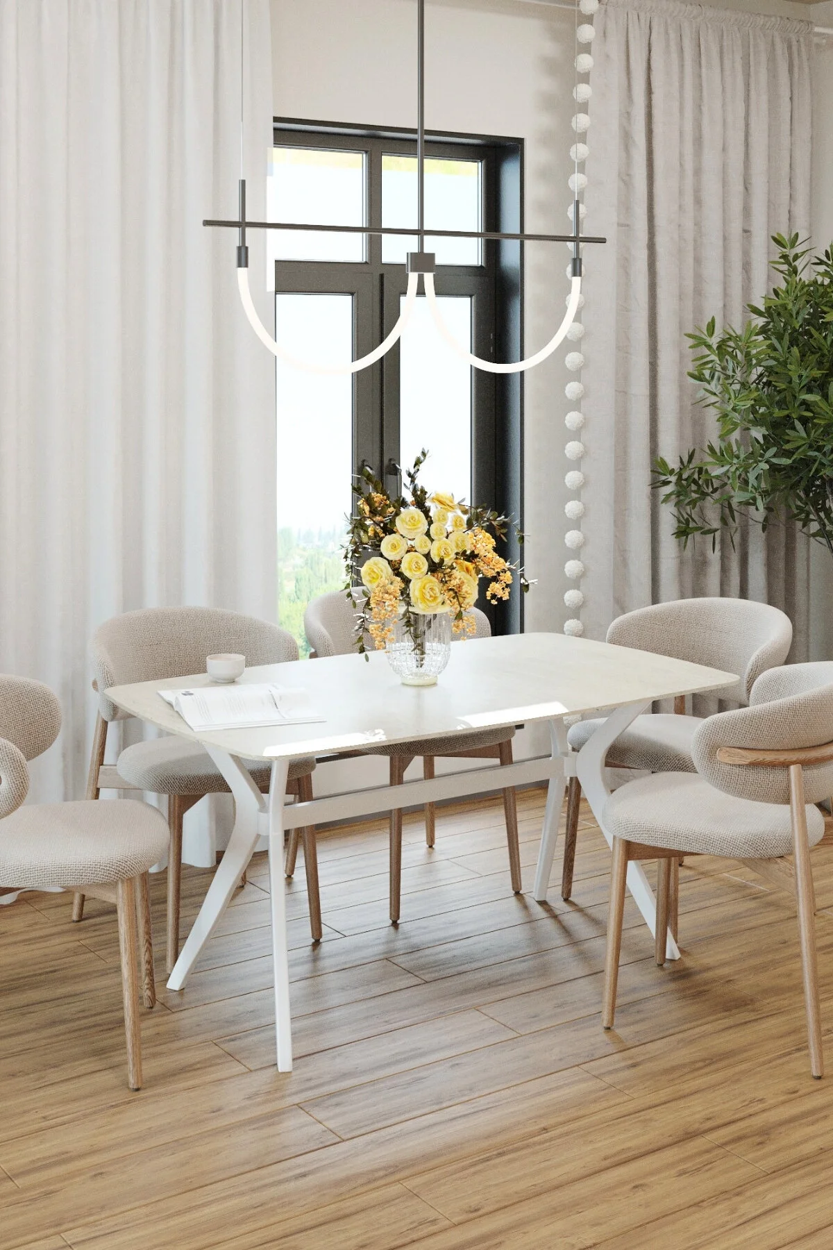 PLASMOB 80X120 MDF Mutfak Masası (Sadece Masa) Salon Masası Balkon Masası Viktoria Serisi-Traverten/Ceviz