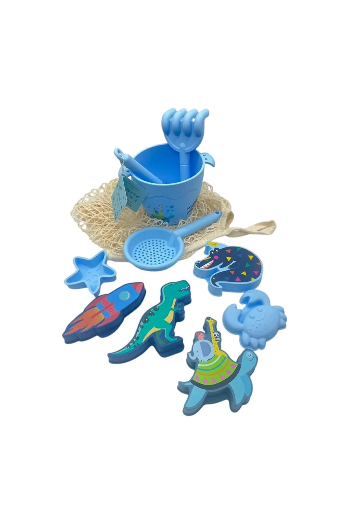 playnjoy - Silikon Plaj Oyuncak Seti - 10 Parça