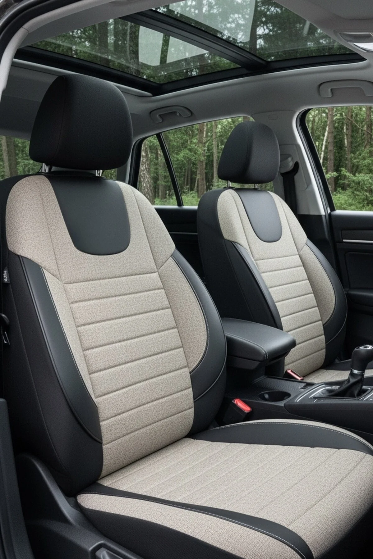 SM OTO KILIF Lifos Hafif Ticari Serisi Koton Kumaş Oto Koltuk Kılıfı Tam Set (BERLINGO-CADDY-CONNECT-COURIER-DOBLO-DOKKER-PARTNER)