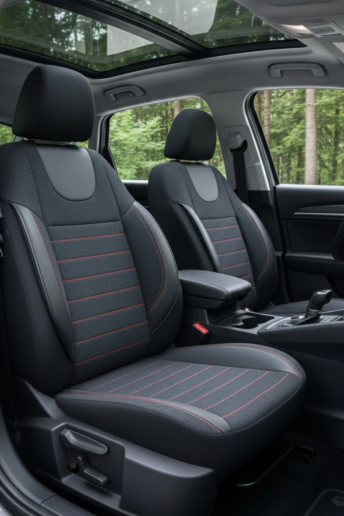 SM OTO KILIF Lifos Hafif Ticari Serisi Koton Kumaş Oto Koltuk Kılıfı Tam Set (BERLINGO-CADDY-CONNECT-COURIER-DOBLO-DOKKER-PARTNER)
