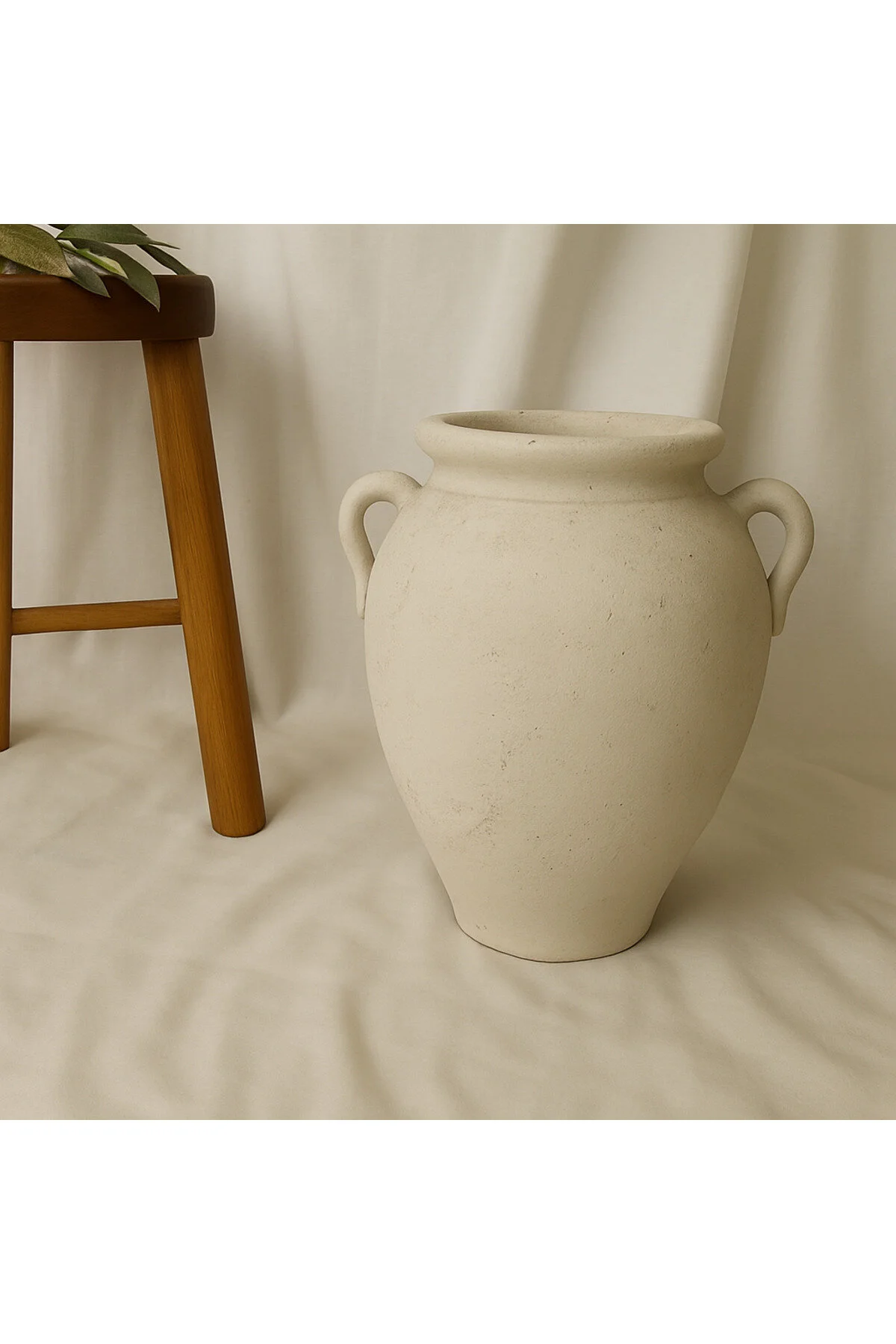 Yalda atelier aria büyük kuplu dokulu göbekli vazo