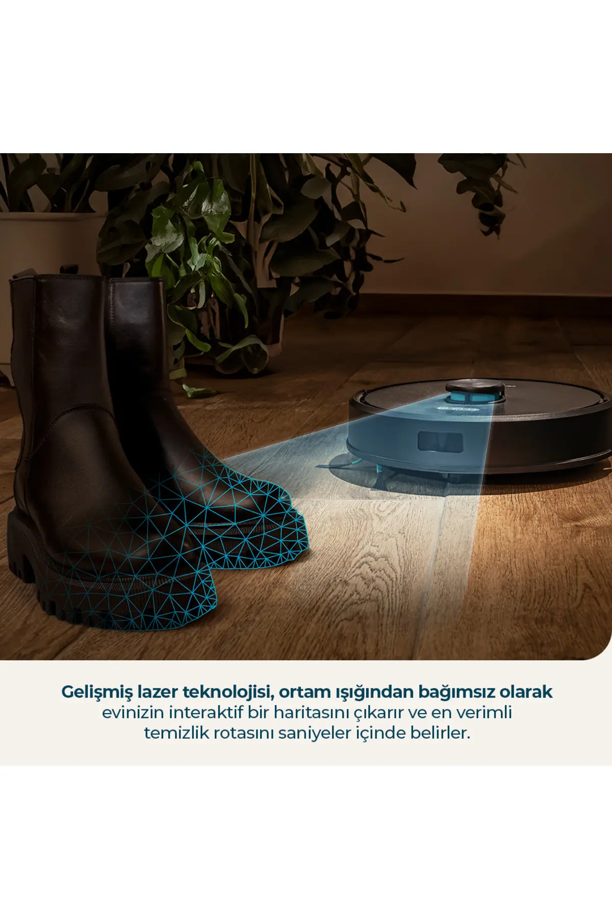 CECOTEC Conga Y50 Robot Süpürge ve Mop, 5.000Pa, LDS Lazer Navigasyon, 3L Otomatik Boşaltma İstasyonu