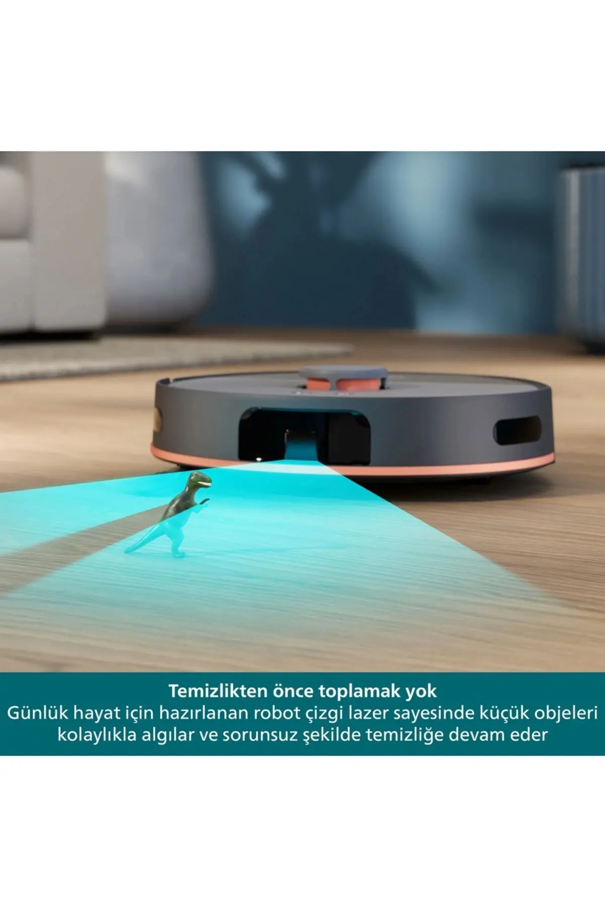 Philips 5000 Serisi Islak Kuru Robot Süpürge, Yüksek Emiş Gücü, Otomatik Boşaltma, HomeRun, Gri, XU5100/10