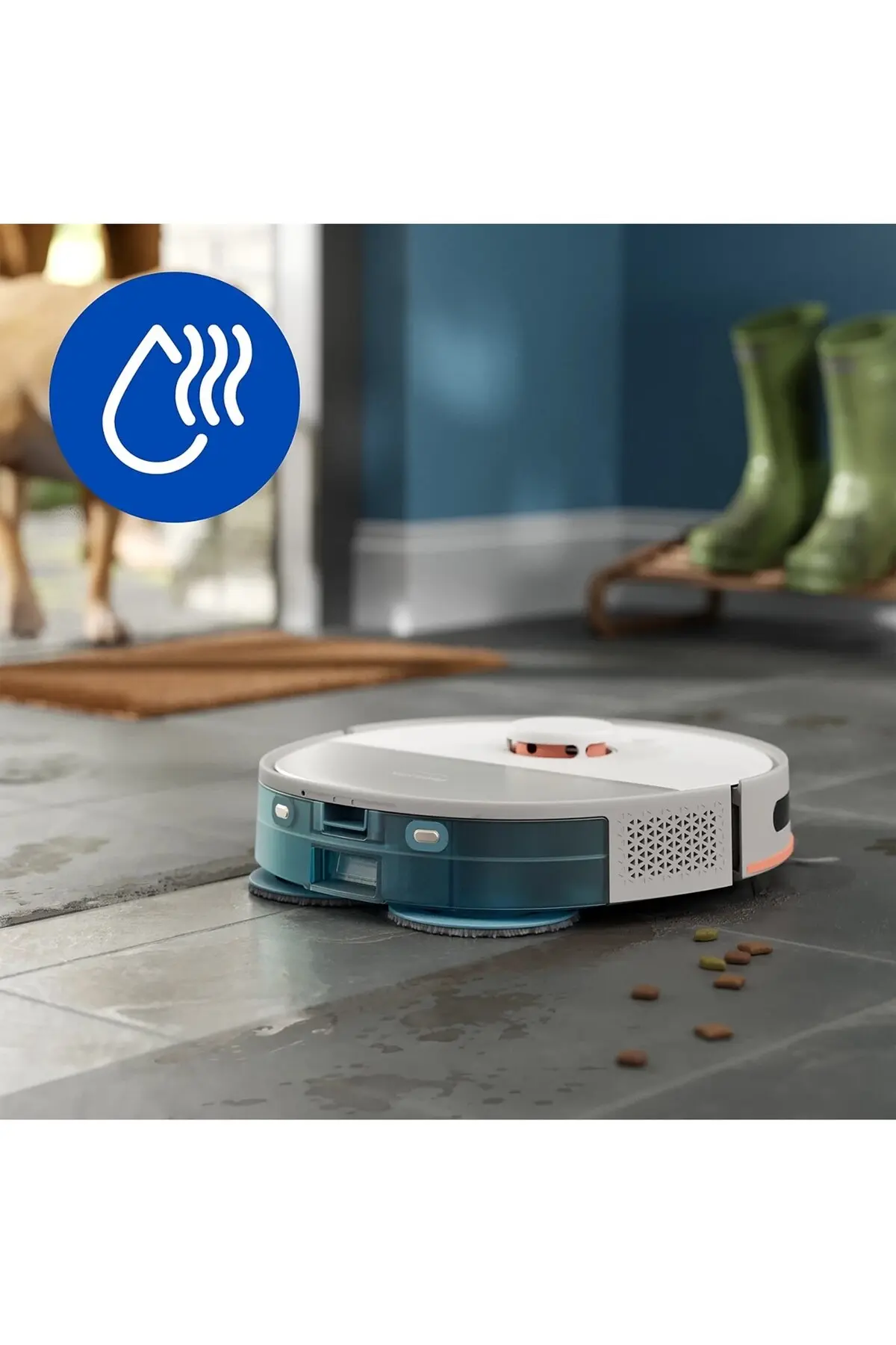 Philips 5000 Serisi Islak Kuru Robot Süpürge, Yüksek Emiş Gücü, Uzun Çalışma Süresi, Beyaz,XU5000/20
