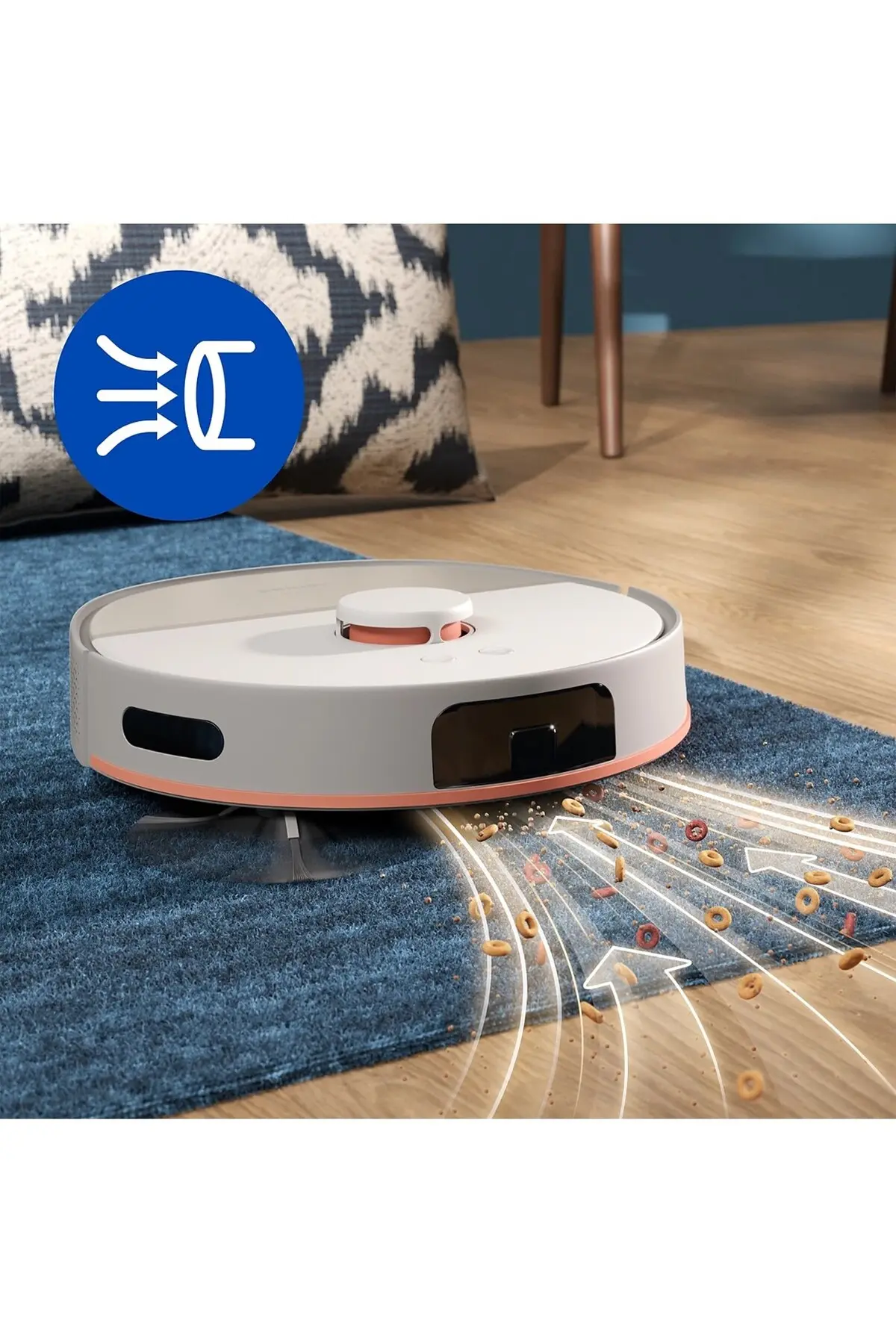 Philips 5000 Serisi Islak Kuru Robot Süpürge, Yüksek Emiş Gücü, Uzun Çalışma Süresi, Beyaz,XU5000/20