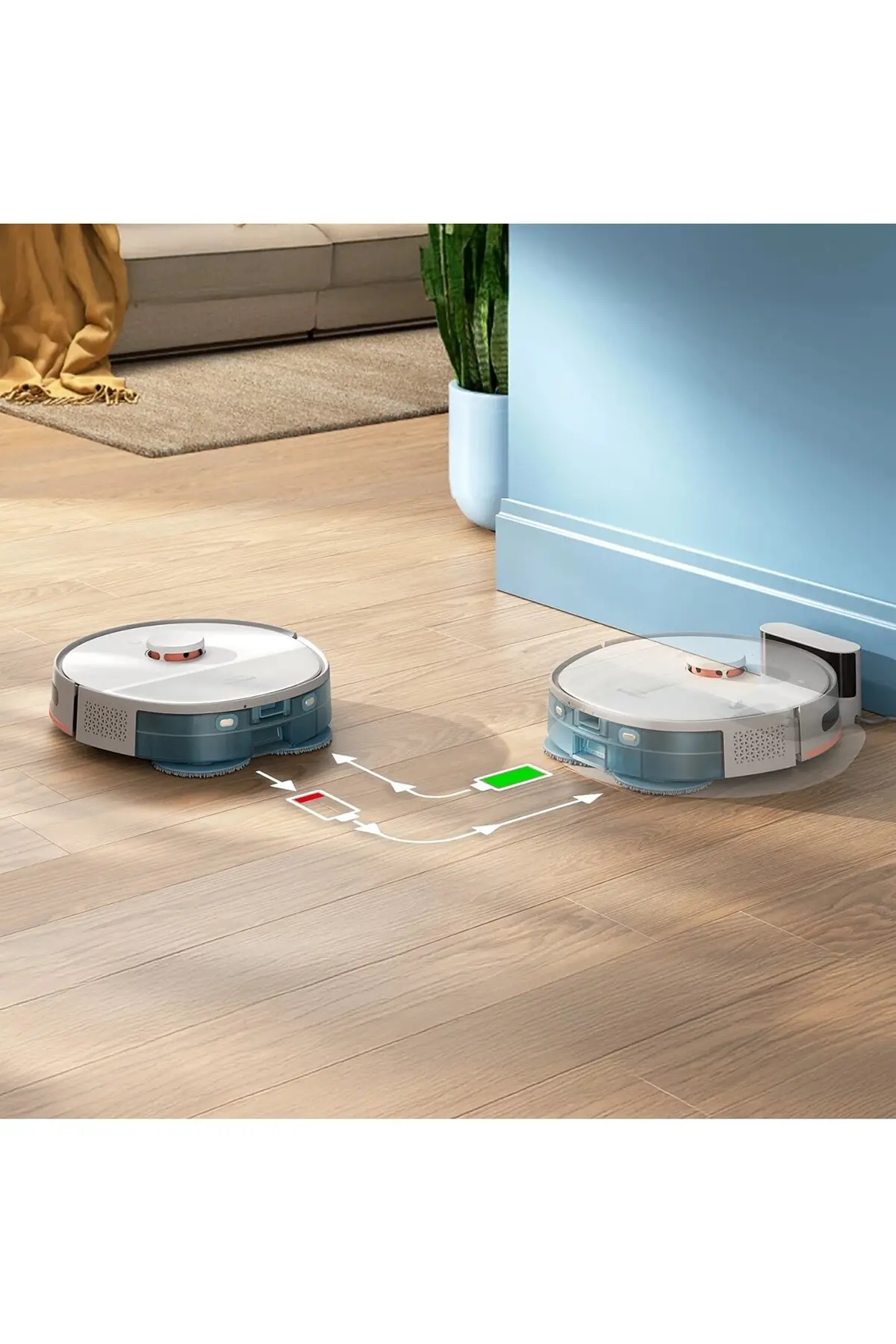 Philips 5000 Serisi Islak Kuru Robot Süpürge, Yüksek Emiş Gücü, Uzun Çalışma Süresi, Beyaz,XU5000/20