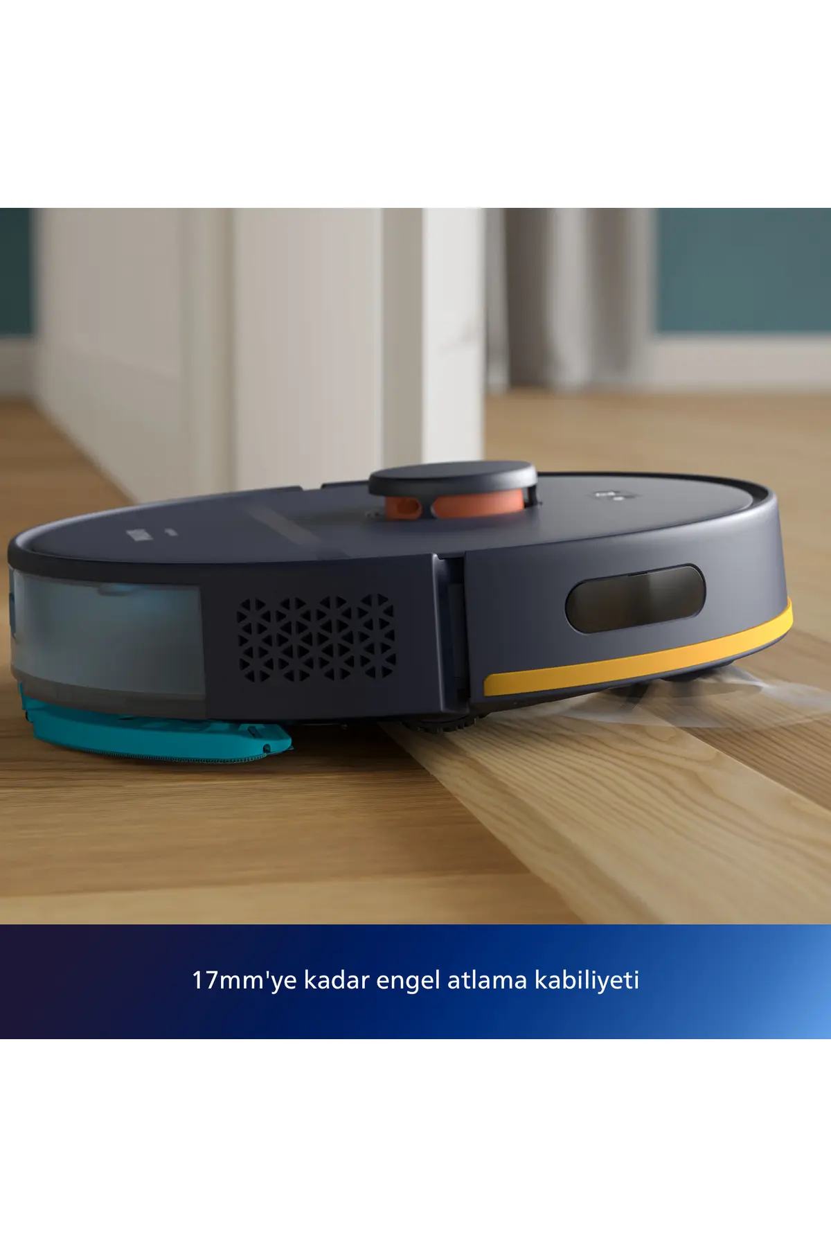 Philips HomeRun 2100 Serisi Aqua İstasyonlu Lacivert Robot Süpürge, XU2100/10