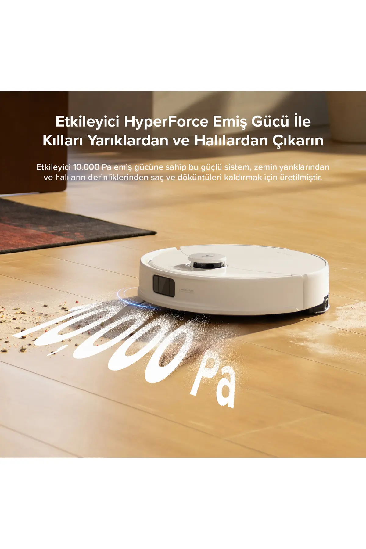 Roborock Vacuum Q8 Max Pro Robot Süpürge Beyaz
