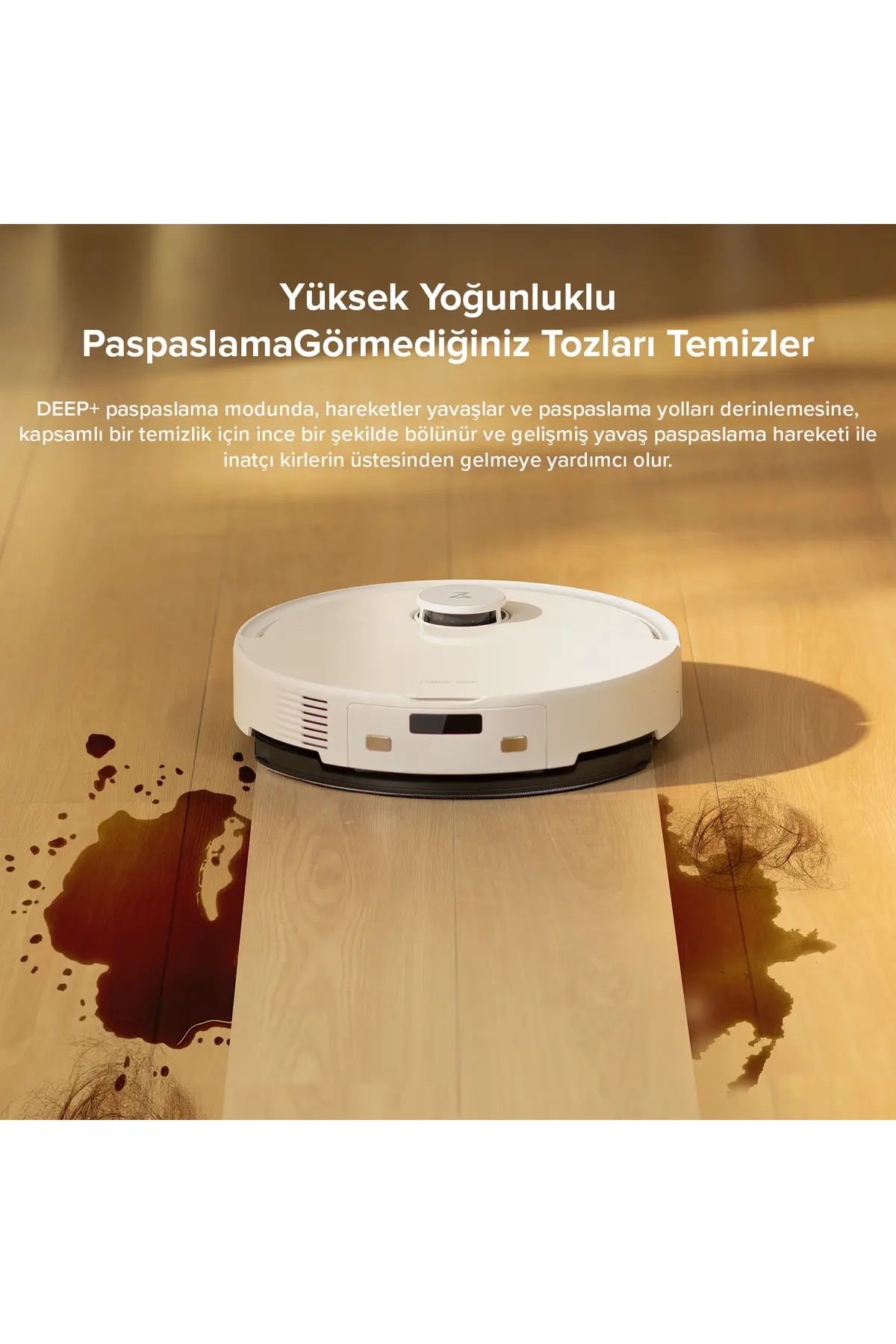 Roborock Vacuum Q8 Max Pro Robot Süpürge Beyaz