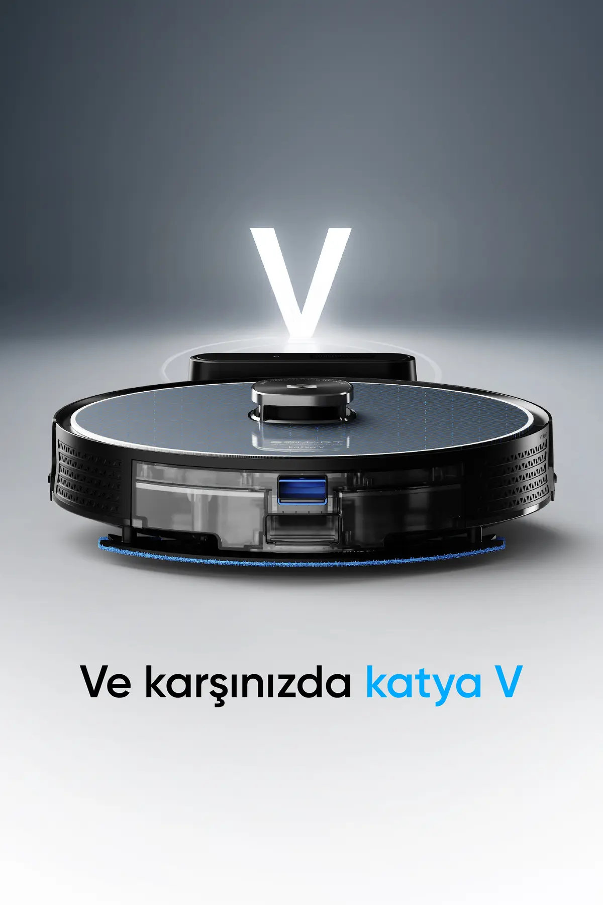 Şımart katya V Akıllı Robot Süpürge 15000Pa Güçlü Emiş Gücü 6400mAh Yüksek Batarya