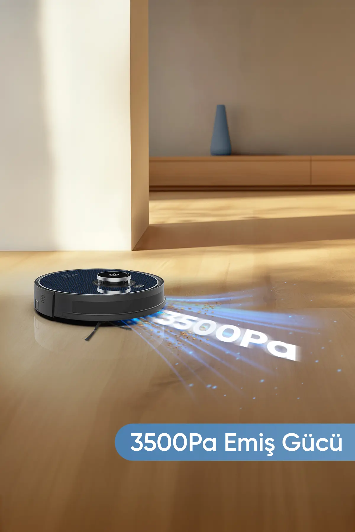 Şımart katya Z Akıllı Robot Süpürge 2’si 1 Arada Islak Mop Ve Yüksek Emiş Gücü