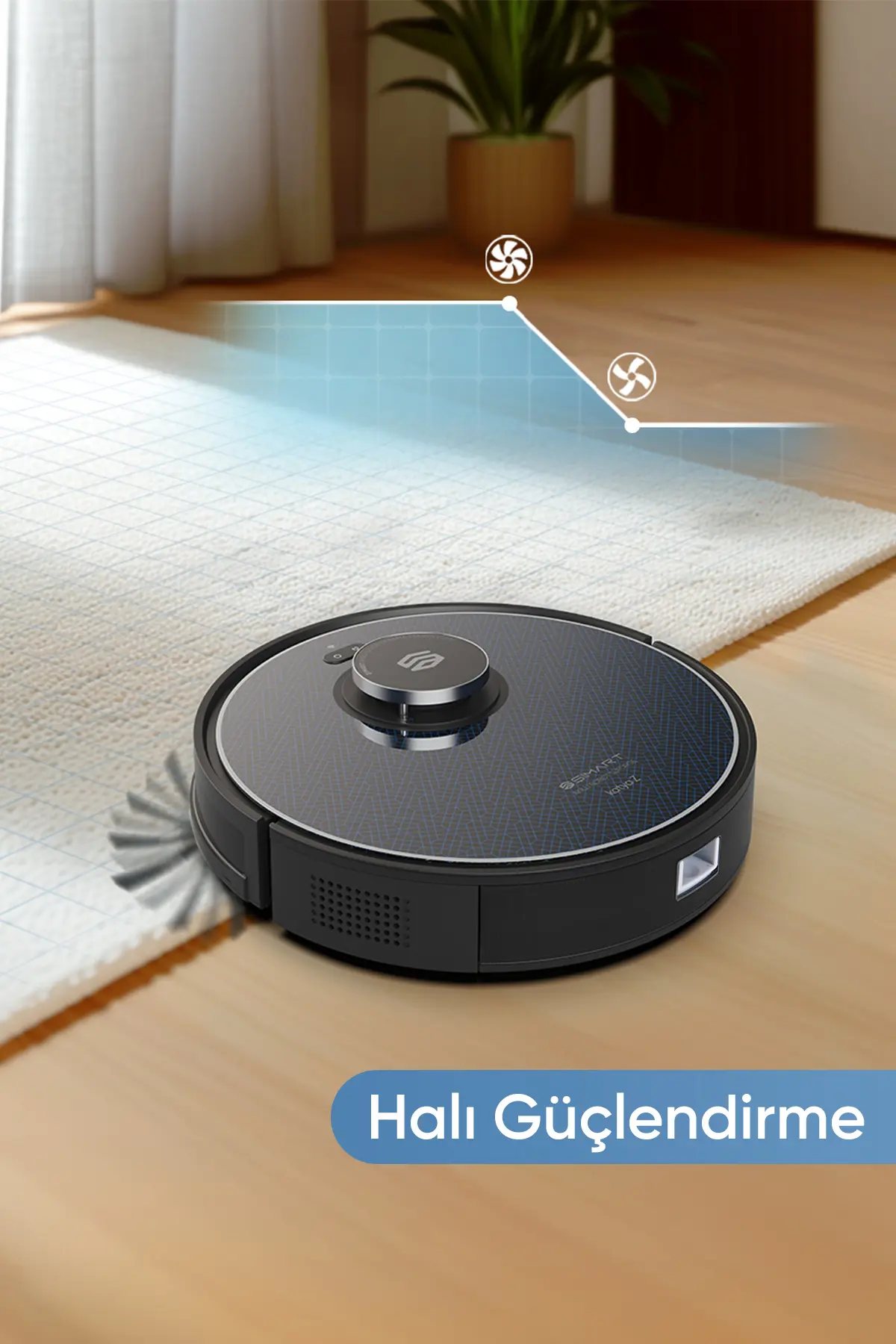 Şımart katya Z Akıllı Robot Süpürge 2’si 1 Arada Islak Mop Ve Yüksek Emiş Gücü