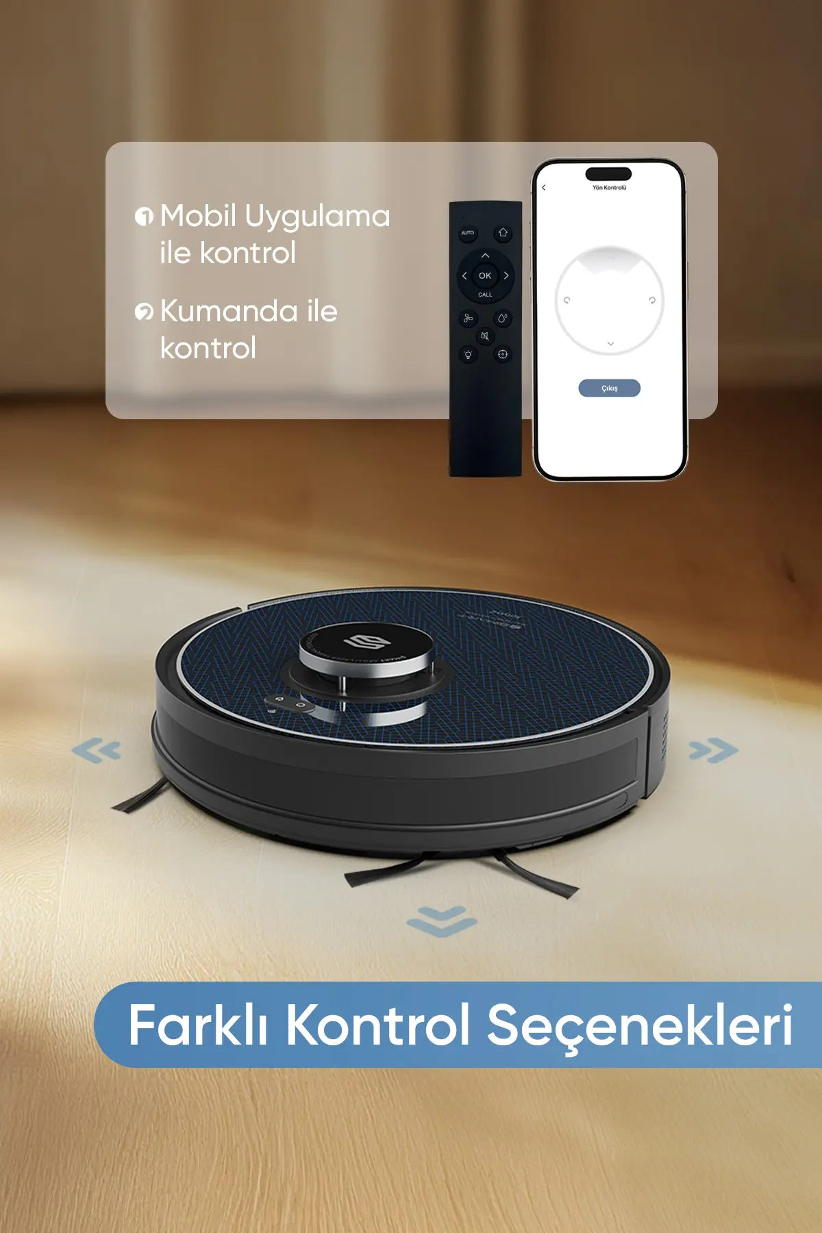 Şımart katya Z Akıllı Robot Süpürge 2’si 1 Arada Islak Mop Ve Yüksek Emiş Gücü