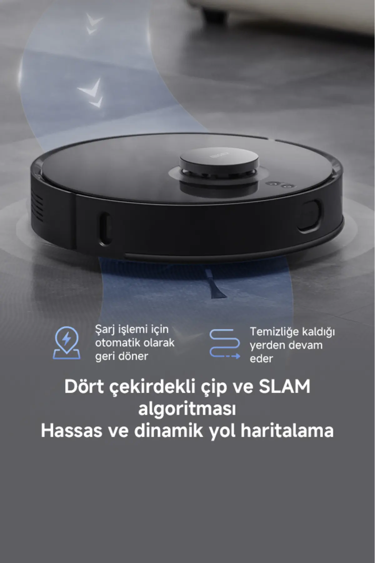 Xiaomi Mi Robot Vacuum S10t 8000pa Akıllı Robot Süpürge