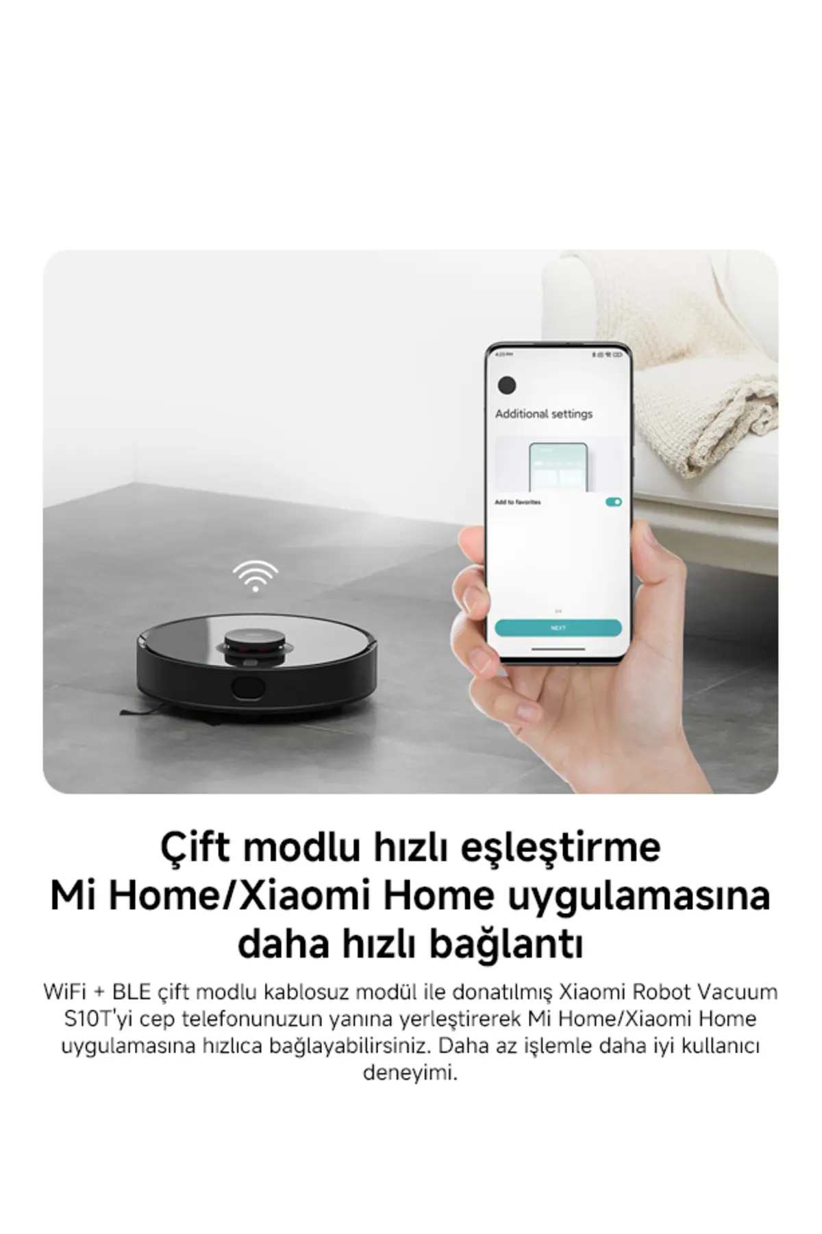 Xiaomi Mi Robot Vacuum S10t 8000pa Akıllı Robot Süpürge