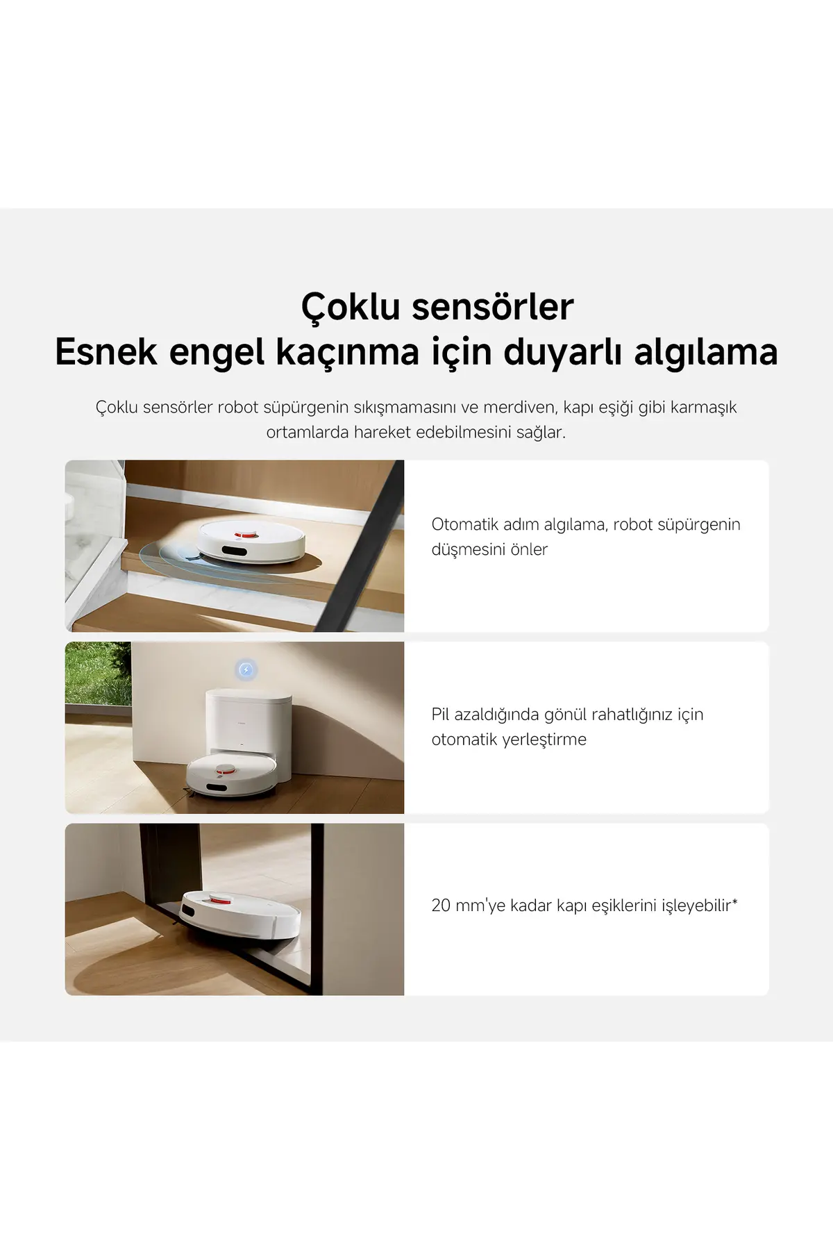 Xiaomi Robot Vacuum H40 Akıllı Robot Süpürge + Mop 10000pa (Xiaomi Türkiye Garantili)