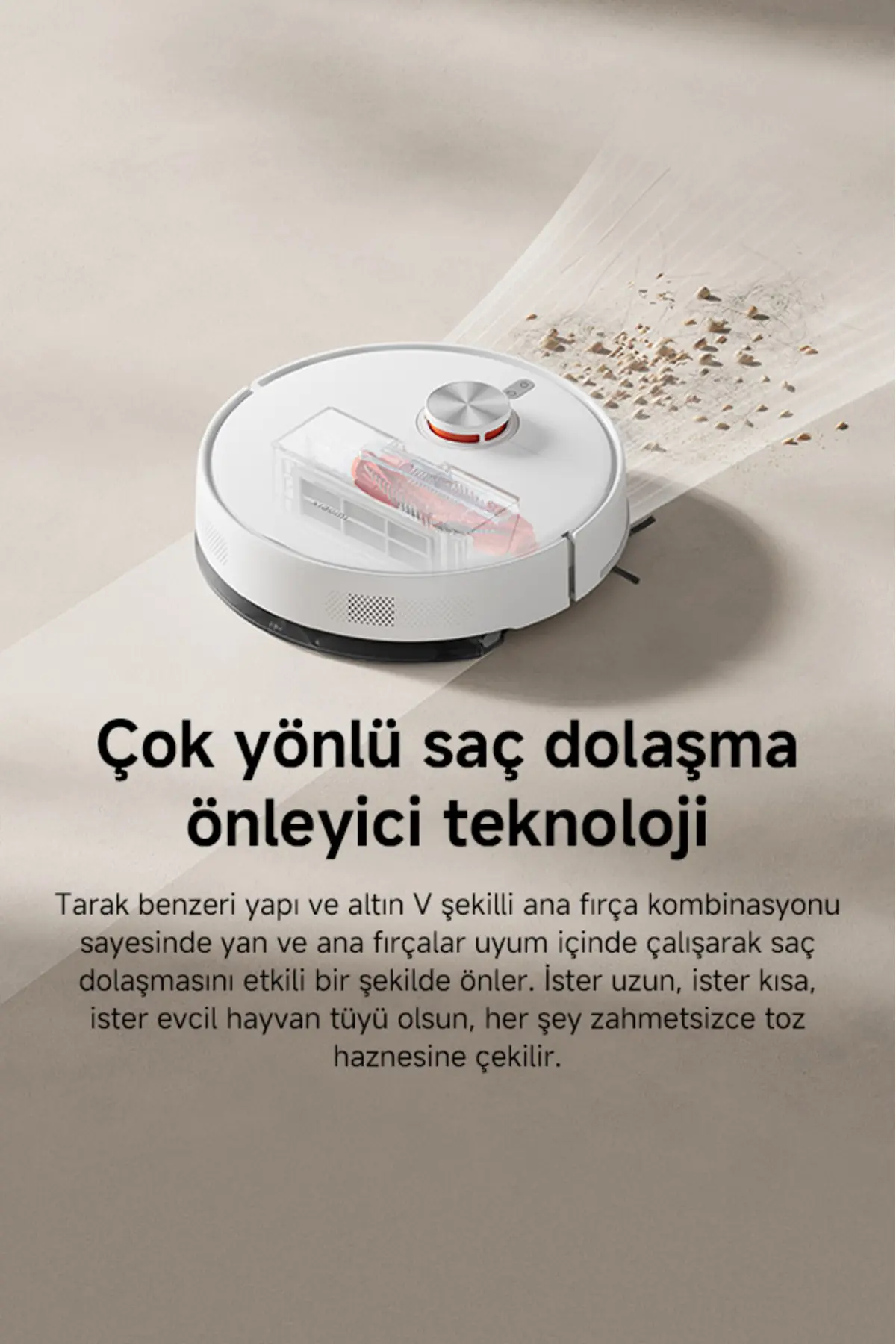 Xiaomi Robot Vacuum S40 Beyaz Akıllı Robot Süpürge + Paspas -10000 Pa Emiş Gücü (Xiaomi TR Garantili)